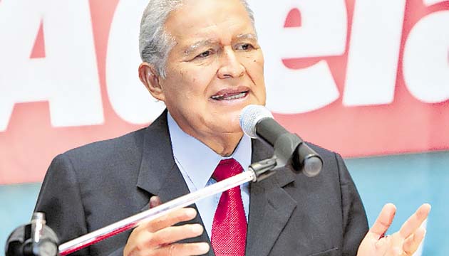 Salvador Sánchez Cerén, candidato del Frente Farabundo Martí, aseguró que va a gobernar para El Salvador, para todos en general, sin importar si votaron o no por él, y que respetará las instituciones democráticas del país.