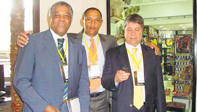 Francisco Maturana (izq.), Martin Viveros (c) y Hernán Gómez.(Cortesía)