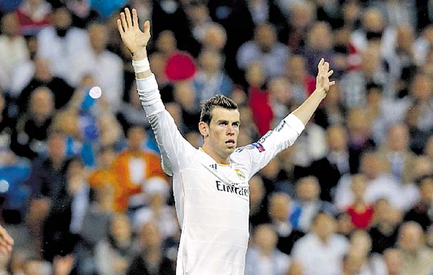 El volante del Real Madrid Gareth Bale, otra de las amenazas.(EFE)