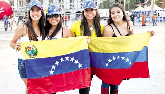La comunidad venezolana en Panamá, dijo presente.()