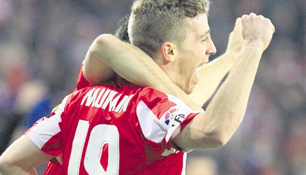 Iker Muniain convirtió la única anotación del Bilbao. (EFE)