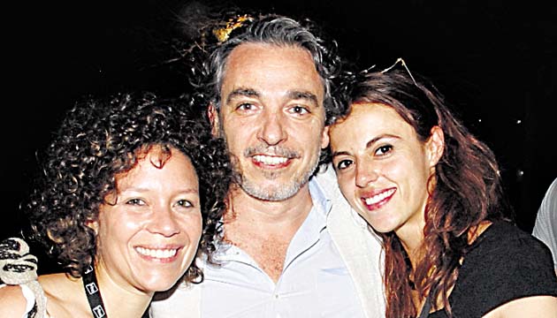 6. Linith Aparicio, Pablo Iraola y Diana Mosquera.