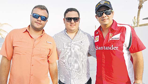 12. Aron Guardiola, Ricky Silen y Juan Carlos Aguilar.