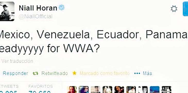 Este fue el mensaje que Niall Horan colgó en su cuenta personal.(Twitter)