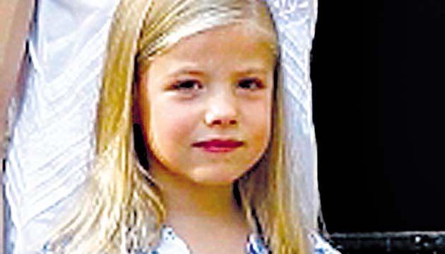 Leonor Princesa de Asturias. Es la primogénita del príncipe y con 8 años se convertirá en la heredera más joven de Europa.