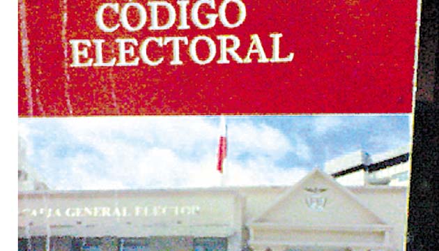 Empates están regulados por el Código Electoral