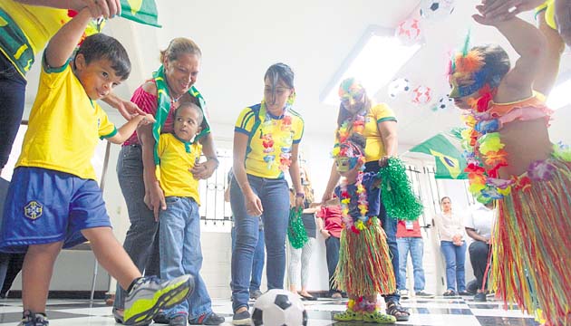 La fiebre del fútbol también se vive en el Centro Ann Sullivan Panamá