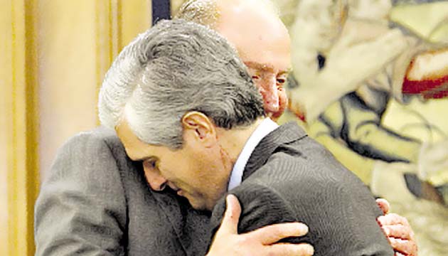 Juan Carlos I recibió al hijo del expresidente Adolfo Suárez