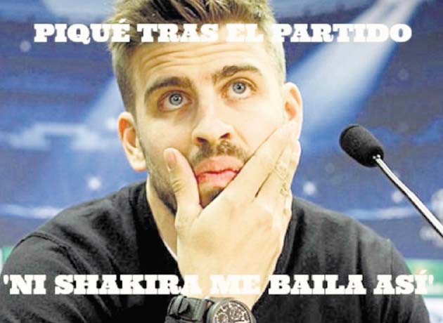 Gerard Piqué no lució bien a la defensa ante Holanda.