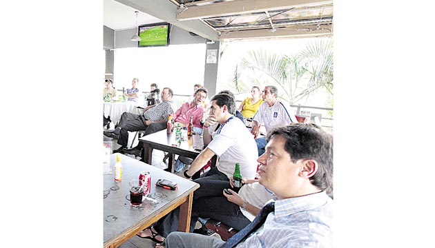 Pleno uso eléctrico durante la fiesta mundialista.(Archivo)