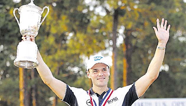 Kaymer embocó cuatro ‘birdies’ y cometió apenas tres ‘bogeys’ ayer.(AP)