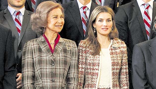 oña Sofía, a sus 75 años, mantiene un estilo propio.