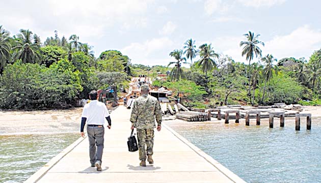 Actualmente en la isla se construye un muelle de 1,500 pies.(José Manuel Adames)