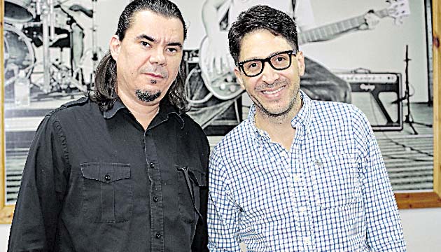 El profesor Fernando Villasmil y Daniel Venegas, gerente general.