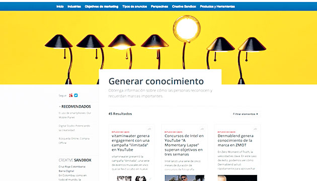 Esta es la decana de las herramientas “marketeras”, es un valioso almacén de tendencias, casos de estudio y aplicaciones que los profesionales del “marketing” deben tener siempre a su vera para inspirarse.