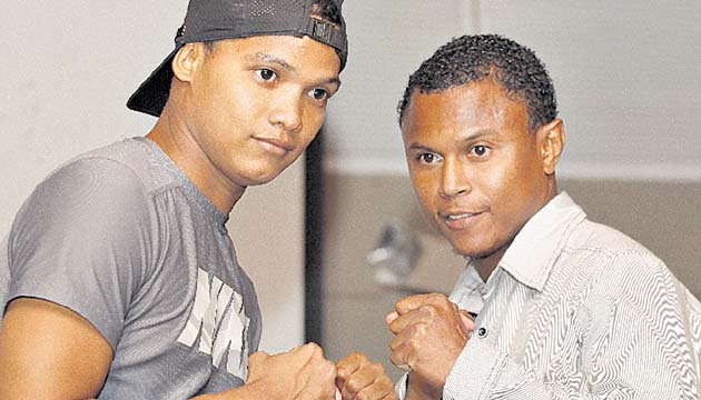 Luis “Pan Blanco” Ríos (izq.) y Carlos “Shangai” Melo.(Anayansi Gamez)