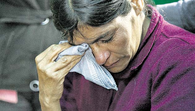 Cipriana Juárez Díaz, madre de Gilberto Francisco Ramos Juárez.(AP)