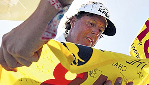 Phil Mickelson luce optimista en la antesala del Abierto Británico