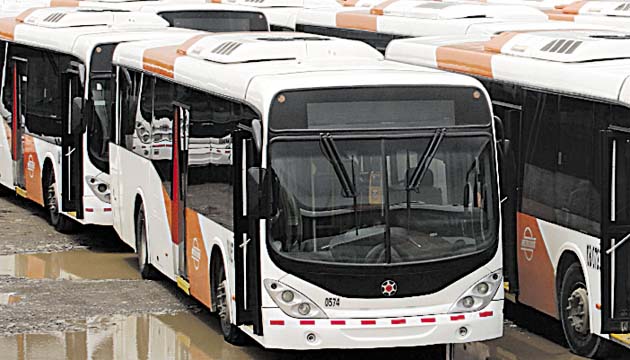MiBus no reconoce que muchos buses están dañados.(Carlos Lemos )