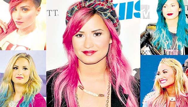 Demi Lovato ha tenido un sinnúmero de colores en su cabello.