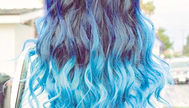 La degradación de azules es un éxito en la tez blanca.