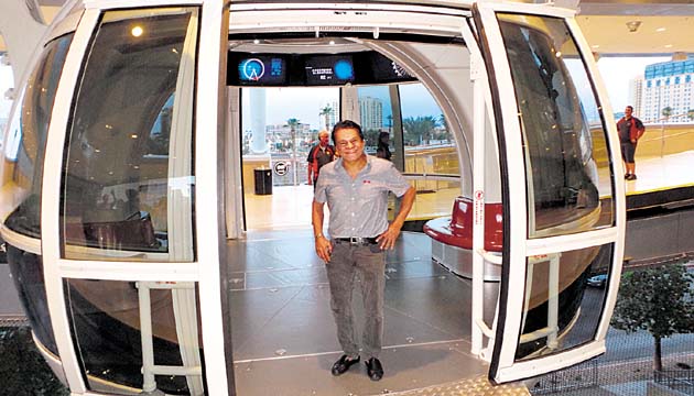 El panameño se dio su paseo por los hoteles más lujosos.