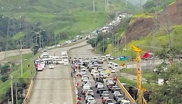 Corredor Norte. Los “piratas” impidieron el paso hacia la ciudad.