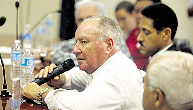 Jorge Loaiza, de la Apede, demanda mayor vigilancia de la policía.(Carlos Lemos)