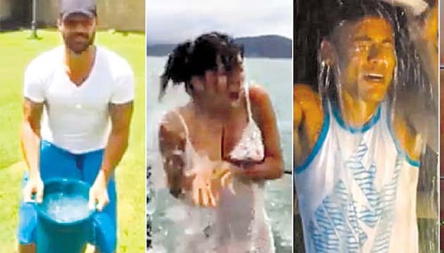 Ricky Martin, Eva Longoria y Neymar.