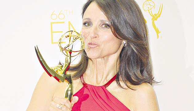 Julia Louis ganó como mejor actriz en ‘Veep’.(EFE.)