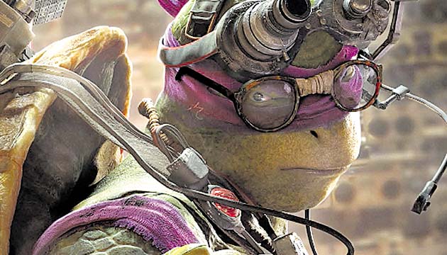 Donatello, el cerebro del grupo, preparado para todo