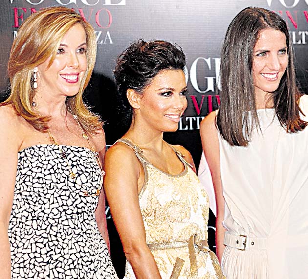 Selecto público. Medios de comunicación e invitados especiales solo se dieron cita la noche del jueves a Vogue en Vivo. Eva Longoria compartió con los directivos de Vogue.