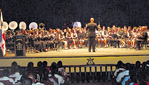 La Banda de Música cerró la velada teatral.