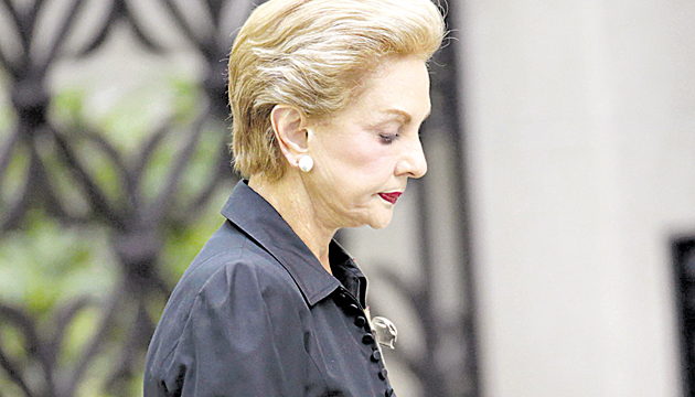 La diseñadora Carolina Herrera.