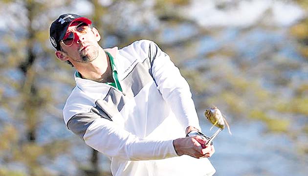 El nadador más laureado de los Juegos Olímpicos ha encontrado en los campos de golf un consuelo tras su retiro.