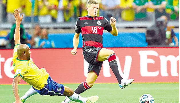 Kroos jugó uno de sus mejores partidos del Mundial ante Brasil.(Archivo)