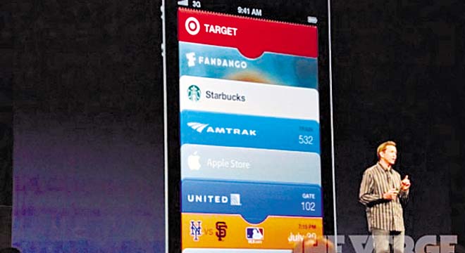 Passbook de Apple Watch tiene sus entradas, tarjetas de embarque y las tarjetas de fidelidad, y es compatible con el nuevo sistema de pagos de Apple. Gracias a este servicio, los usuarios podrán pagar por medio de las tarjetas de Apple.
