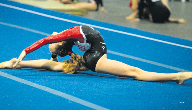 2. Las demostraciones de “split” perfectos impresionó a la fanaticada.
