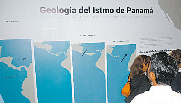 Exhibición de los inicios del Istmo y su importancia en el planeta.