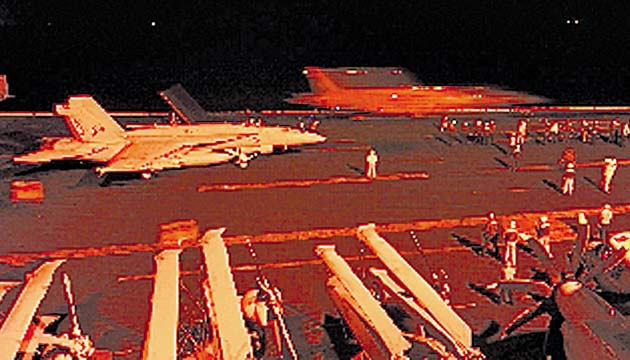 Objetivos - Bombardeo. La estructura en Tall Al Qitar es bombardeada, ya que pertenece al EI.