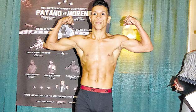 El púgil dominicano Juan Carlos Payano pesó 117.6 libras.(Enyoline Barría, enviada especial Mesquite, Texas)