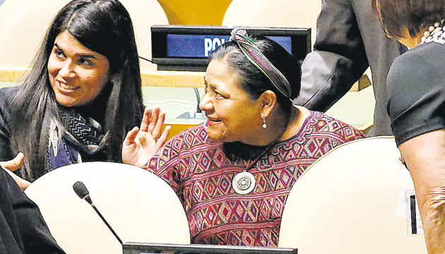 Rigoberta Menchú en la Conferencia sobre los Pueblos Indígenas.(EFE)