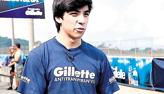 3. Gabriel se mostró relajado y seguro en todo momento hasta el final de la prueba.