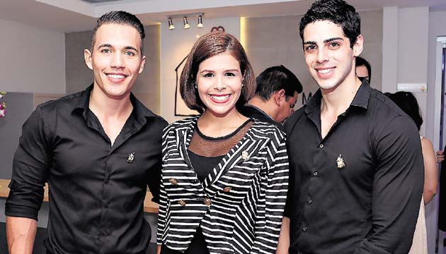 12. Leandro Toro, Karen Turizo y Javier Lugo.