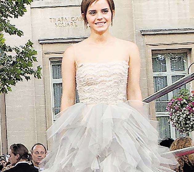 Emma Watson. En la última “premiere” de Harry Potter, en 2011.