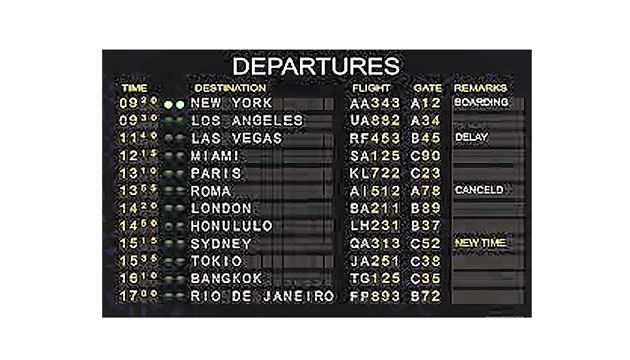 ¿Necesitas comprobar la puerta para tu próximo vuelo o averiguar cuándo aterrizará el avión de un amigo? La aplicación FlightBoard muestra las llegadas por aeropuerto y destinos.