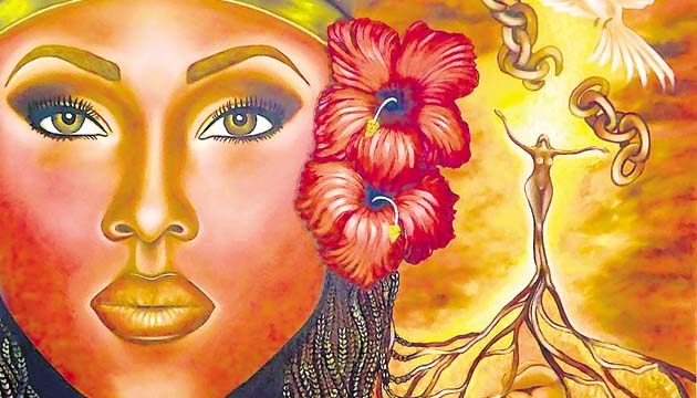 Esta obra de extraordinaria belleza la tituló “Raíces en libertad”.