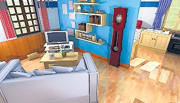 Te permite planos en 2D de las paredes y también puedes elegir las medidas de todos los elementos de la casa, tanto paredes como objetos y muebles, para que logres a mejor decoración.