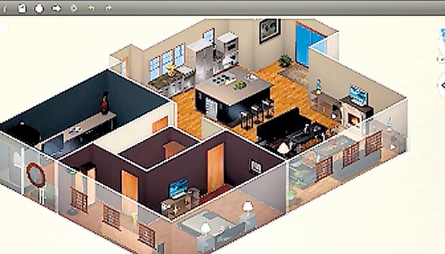 Funciona como un visualizador de decoración sencillo de usar. Y es que puedes sacar una foto de una habitación y colocar de forma virtual los elementos decorativos en 3D.