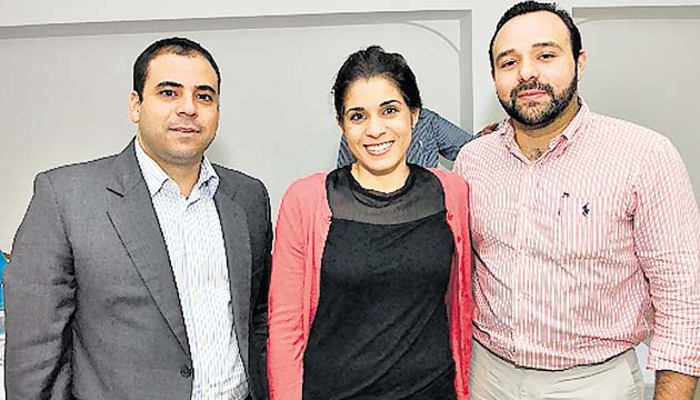 3. Javier Ortíz, Mariel Díaz y Ramón Tello.